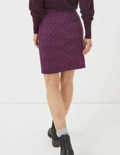 Women FatFace View All|Jennie Ikat Geo Jersey Skirt