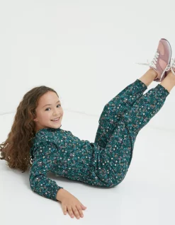 Girls FatFace View All|Jess Evergreen Floral Jumpsuit