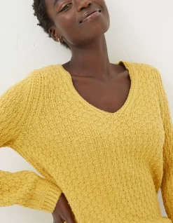 Women FatFace View All|Josie V Neck Jumper