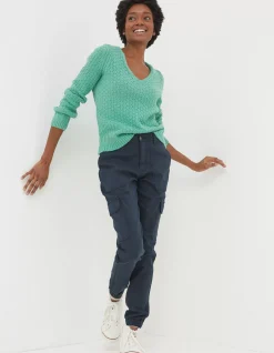Women FatFace View All|Josie V Neck Jumper