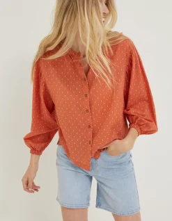 Women FatFace Shirts & Blouses|Jude Jacquard Blouse