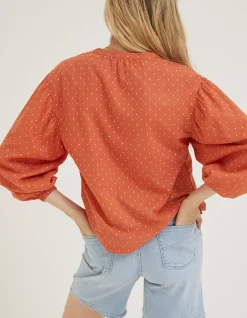 Women FatFace Shirts & Blouses|Jude Jacquard Blouse