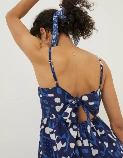 Women FatFace Dresses|Julien Geo Batik Midi Dress