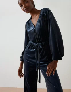 Women FatFace View All|Juniper Velvet Jumpsuit