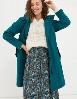 Women FatFace Coats & Jackets|Juno Waterproof Long Coat