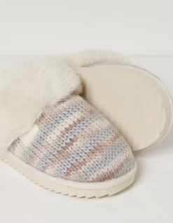 Women FatFace View All|Kaia Knitted Mule Slippers