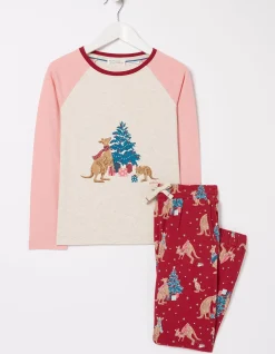 Girls FatFace View All|Kangaroo Pyjama Set