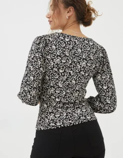 Women FatFace View All|Kara Mono Vines Top