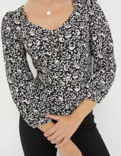 Women FatFace View All|Kara Mono Vines Top