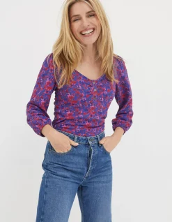 Women FatFace View All|Kara Painterly Floral Top
