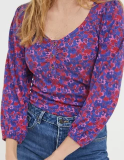 Women FatFace View All|Kara Painterly Floral Top