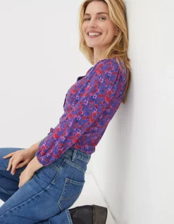 Women FatFace View All|Kara Painterly Floral Top