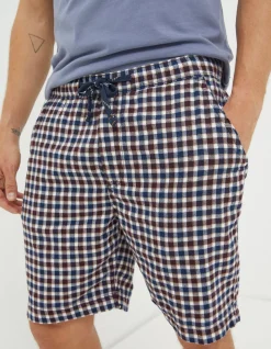 Men FatFace View All|Keswick Check Lightweight Pyjama Shorts
