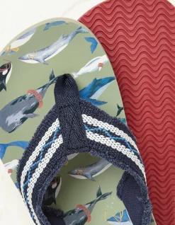 Boys FatFace View All|Kids Whale Flip Flops