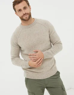 Men FatFace View All|Lambswool Crew Jumper