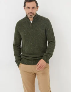 Men FatFace View All|Lambswool Half Neck Jumper