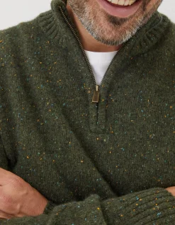 Men FatFace View All|Lambswool Half Neck Jumper