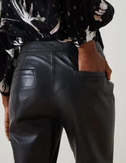 Women FatFace View All|Lana Leather Tapered Trousers