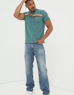 Gifts FatFace Land Rover Collaboration|Land Rover Embroidered T-Shirt