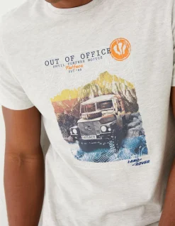 Gifts FatFace Land Rover Collaboration|Land Rover Out Of Office T-Shirt