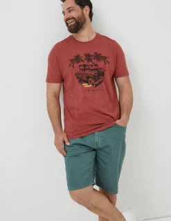 Gifts FatFace Land Rover Collaboration|Land Rover Palm T-Shirt