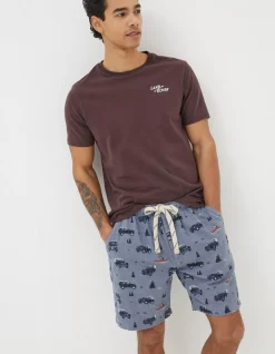 Gifts FatFace Land Rover Collaboration|Land Rover Pyjama Shorts