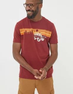 Gifts FatFace Land Rover Collaboration|Land Rover Sunset Road T-Shirt