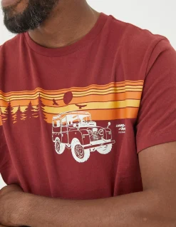 Gifts FatFace Land Rover Collaboration|Land Rover Sunset Road T-Shirt