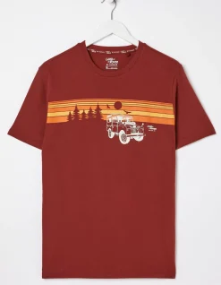 Gifts FatFace Land Rover Collaboration|Land Rover Sunset Road T-Shirt