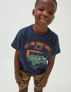 Gifts FatFace Land Rover Collaboration|Land Rover Times Jersey T-Shirt
