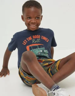 Gifts FatFace Land Rover Collaboration|Land Rover Times Jersey T-Shirt