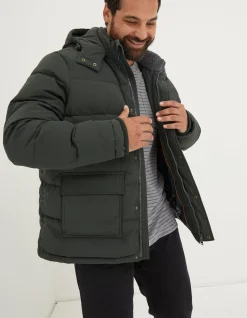 Men FatFace View All|Launton Short Puffer Jacket