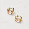Women FatFace View All|Leaf Huggy Hoop Earrings