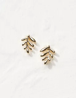 Women FatFace View All|Leaf Stud Earrings