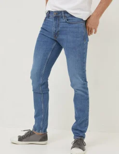 Men FatFace Jeans|Lean Slim Light Wash Jeans
