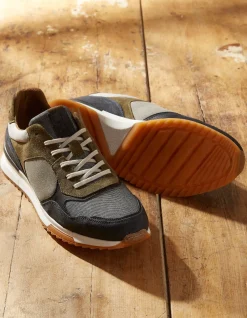 Men FatFace View All|Leather Colour Block Trainers