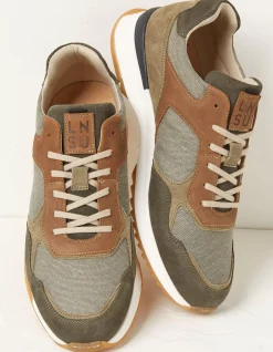 Men FatFace View All|Leon Leather Trainer