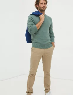 Men FatFace Knitwear|Lewes Crew Jumper