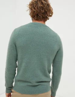 Men FatFace Knitwear|Lewes Crew Jumper