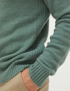 Men FatFace Knitwear|Lewes Crew Jumper
