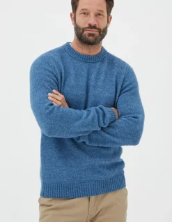 Men FatFace Knitwear|Lewes Crew Jumper
