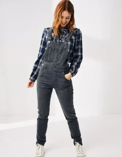 Women FatFace Jumpsuits & Playsuits|Lewes Slim Leg Denim Dungarees