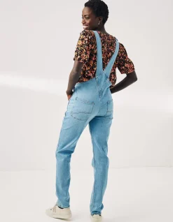 Women FatFace Jeans & Dungarees|Lewes Slim Leg Denim Dungarees