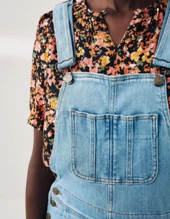 Women FatFace Jeans & Dungarees|Lewes Slim Leg Denim Dungarees