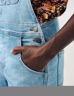 Women FatFace Jeans & Dungarees|Lewes Slim Leg Denim Dungarees