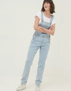 Women FatFace Jeans & Dungarees|Lewes Slim Leg Denim Dungarees