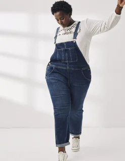 Women FatFace Jumpsuits & Playsuits|Lewes Slim Leg Denim Dungarees