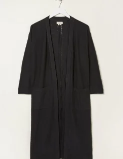 Women FatFace Knitwear|Lindsay Cotton Linen Longline Cardigan