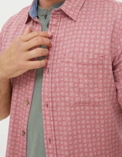 Men FatFace View All|Linear Print Shirt