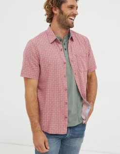 Men FatFace View All|Linear Print Shirt